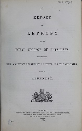 Report on leprosy