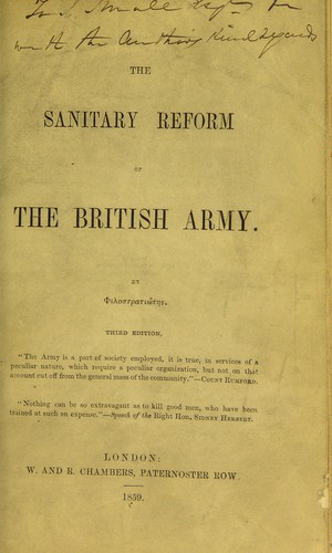 The sanitary reform of the British army