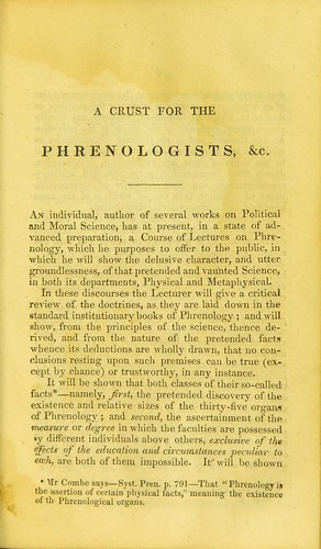 A crust for the phrenologists