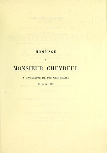 Hommage à Monsieur Chevreul