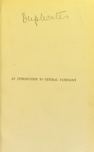 An introduction to general pathology