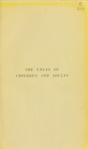 The faeces of children and adults