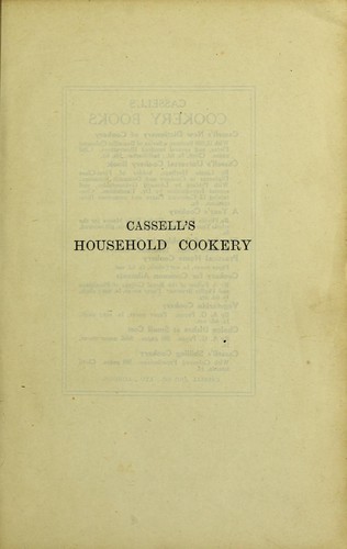 Cassell's household cookery