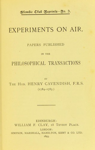 Experiments on air