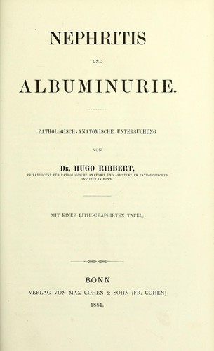 Nephritis und Albuminurie