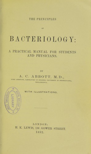 The principles of bacteriology