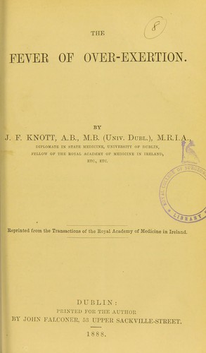 The fever of over-exertion