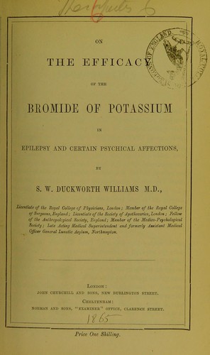 On the efficacy of the bromide of potassium in epilepsy and certain psychical affections