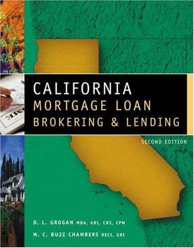 California Mortgage Loan Brokering and Lending