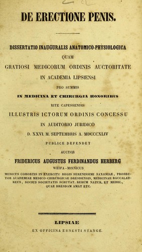 De erectione penis