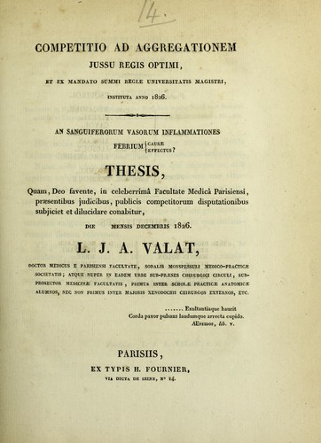 An sanguiferorum vasorum inflammationes febrium causae, effectus?
