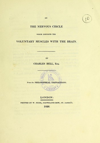 On the nervous circle which connects the voluntary muscles with the brain