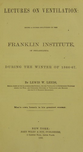 Lectures on ventilation