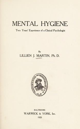 Mental hygiene