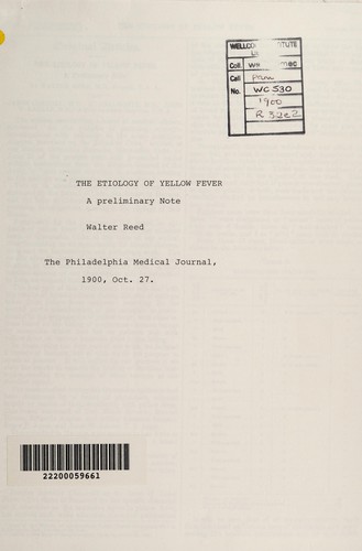 The etiology of yellow fever