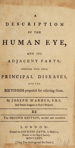 A description of the human eye, and its adjacent parts