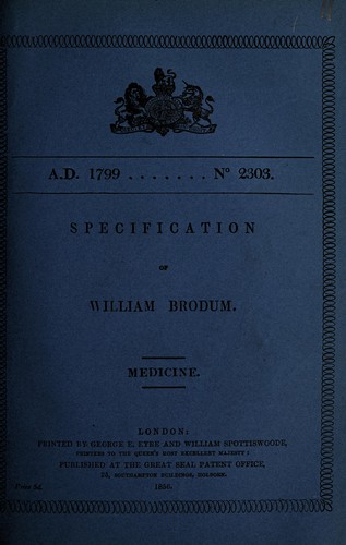 Specification of William Brodum