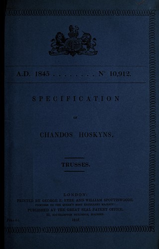 Specification of Chandos Hoskyns