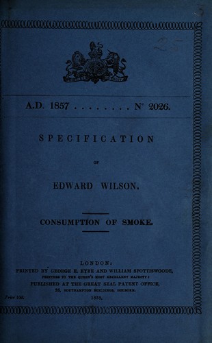 Specification of Edward Wilson