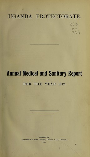 Annual medical and sanitary report