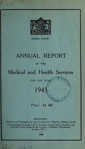 Annual report on the medical services