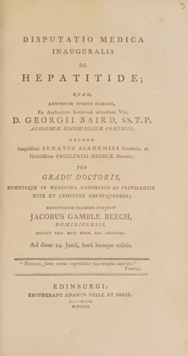 Disputatio medica inauguralis de hepatide