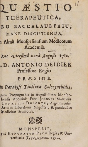 Quaestio therapeutica, pro baccalaureatu, mane discutienda