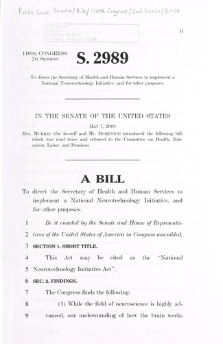 A bill to direct the Secretary of Health and Human Services to implement a National Neurotechnology Initiative, and for other purposes