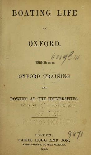 Boating life at Oxford