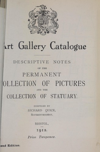 Bristol Art Gallery catalogue