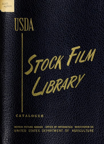 USDA stock film library catalogue