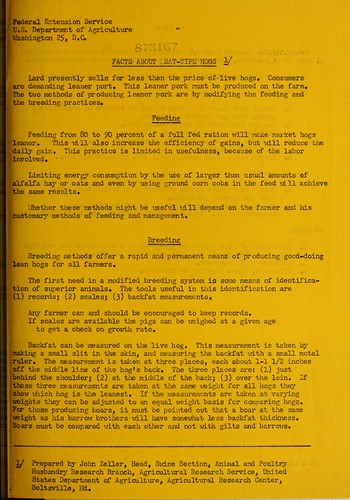 Facts about meat-type hogs