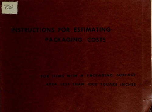 Packaging costs for items with a packaging surface area less than 1,000 square inches