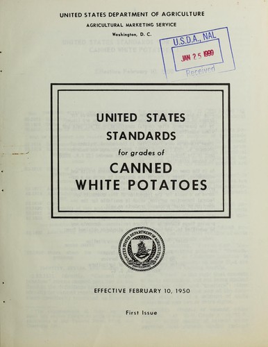 United States standards for grades of canned white potatoes