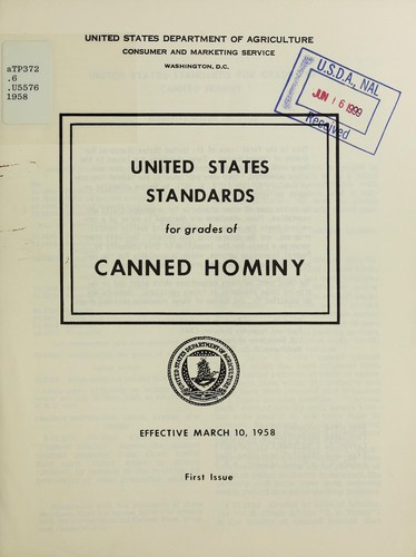 United States standards for grades of canned hominy