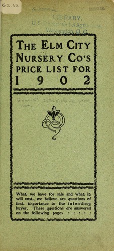 The Elm City Nursery Co's price list for 1902