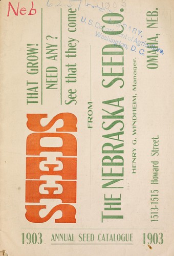 Annual seed catalogue