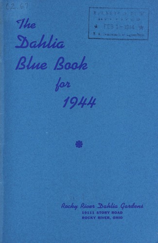 The dahlia blue book for 1944