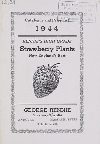 Catalogue and price list, 1944