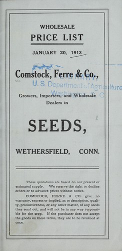 Wholesale price list