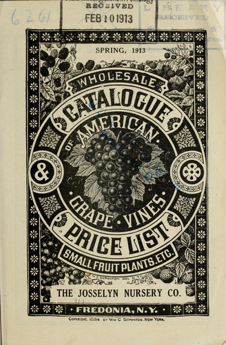 Wholesale catalogue & price list of American grape vines, small fruit plants, etc