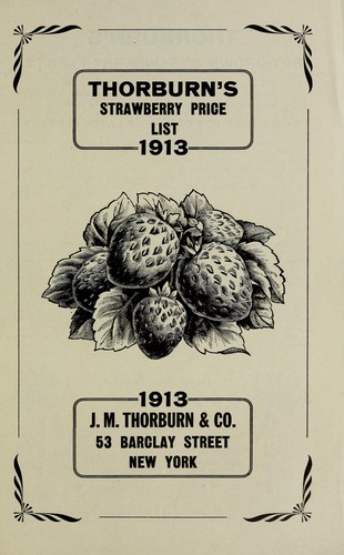 Thorburn's strawberry price list