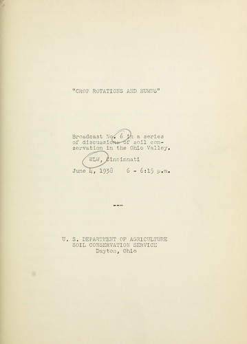 Crop rotation and humus