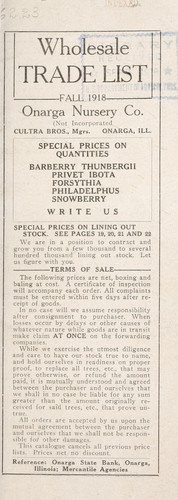 Wholesale trade list