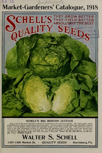 Market-gardeners' catalogue