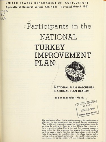 Participants in the National Turkey Improvement Plan