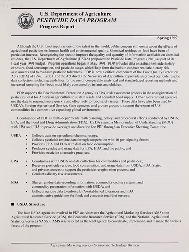 Pesticide data program
