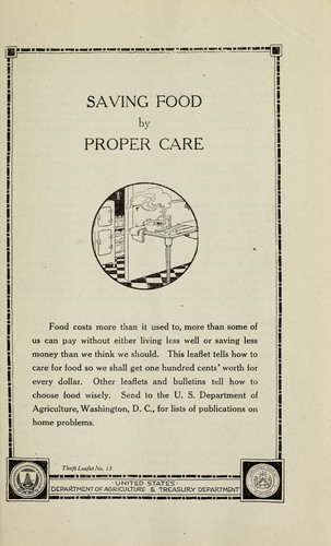 Saving food by proper care