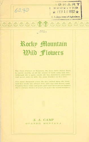 Rocky Mountain wild flowers