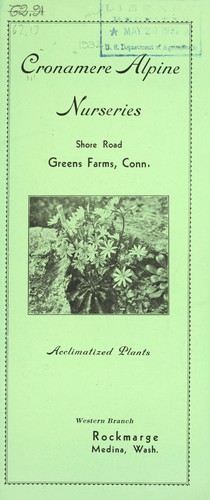 Cronamere Alpine Nurseries